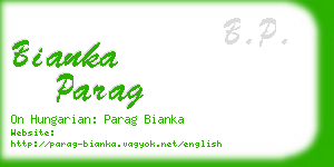 bianka parag business card